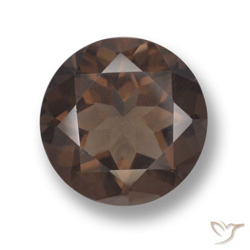 4.78ct Natural Chocolate Brown Smoky Quartz, Round, VVS-VS