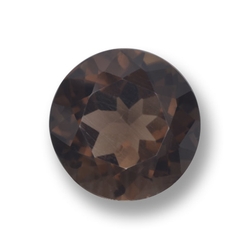 Hickory Brown Smoky Quartz Gem - 4ct Round Facet (ID: 459549)