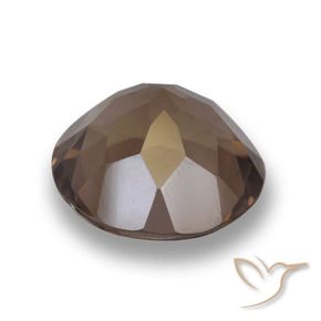 Smoky Quartz Gemstone in 12 mm (calibrated) Size for Sale, Smoky Quartz Stone in Dark Brown Color