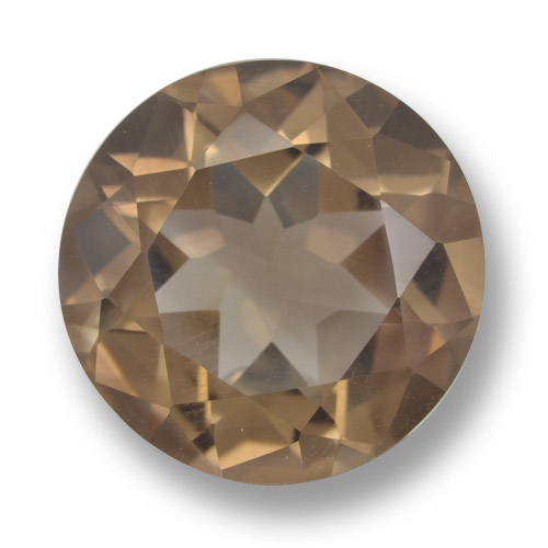 Light Mocha Smoky Quartz Gem - 9.4ct Round Facet (ID: 459553)