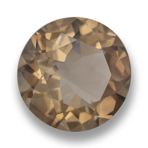 9.38 ct Brown Smoky Quartz Stone, Natural Smoky Quartz in Round Facet Shape for Sale