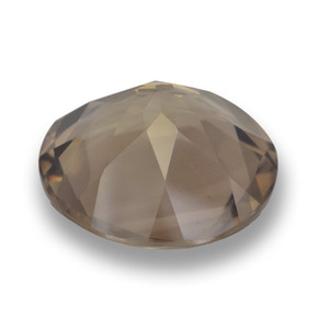 Smoky Quartz Gemstone in 15 mm (calibrated) Size for Sale, Smoky Quartz Stone in Light Mocha Color