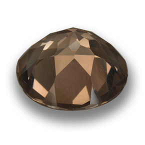 Smoky Quartz Gemstone in 15.7 mm Size for Sale, Smoky Quartz Stone in Hickory Brown Color