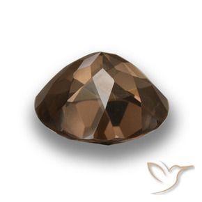 Smoky Quartz Gemstone in 11 mm (calibrated) Size for Sale, Smoky Quartz Stone in Dark Brown Color