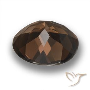 Smoky Quartz Gemstone in 12 mm (calibrated) Size for Sale, Smoky Quartz Stone in Dark Brown Color