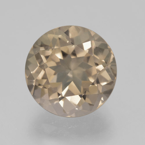 11mm Round Facet Brown Smoky Quartz from Brazil, Weight of 5.06ct, Natural untreated gemstone in VVS-VS Clarity, 1pc Smoky Quartz - the Color is Medium Brown, Mohs Hardness of 7 suitable for daily wear jewelry, Photo A