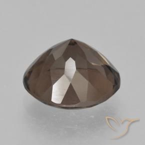 Smoky Quartz Gemstone in 10.6 mm Size for Sale, Smoky Quartz Stone in Warm Brown Color