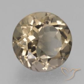 4.17 ct Brown Smoky Quartz Stone, Natural Smoky Quartz in Round Facet Shape for Sale