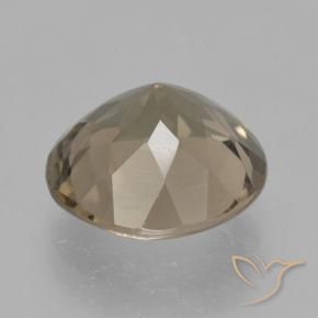 Smoky Quartz Gemstone in 11 mm (calibrated) Size for Sale, Smoky Quartz Stone in Medium-Light Brown Color