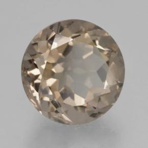 4.65 ct Brown Smoky Quartz Stone, Natural Smoky Quartz in Round Facet Shape for Sale