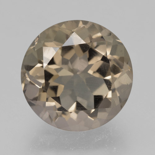 Marrón medio Cuarzo Ahumado Gema - 4.4ct Faceta Redonda (ID: 463808)