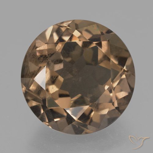 12.65ct Natural Medium Brown Smoky Quartz, Round, VS