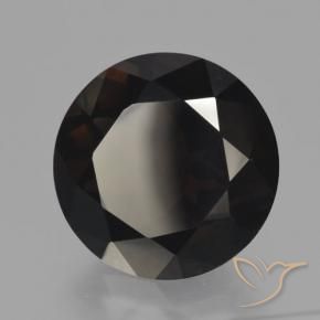 11.92 ct Brown Smoky Quartz Stone, Natural Smoky Quartz in Round Facet Shape for Sale