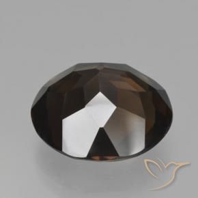 Smoky Quartz Gemstone in 15 mm (calibrated) Size for Sale, Smoky Quartz Stone in Dark Brown Color