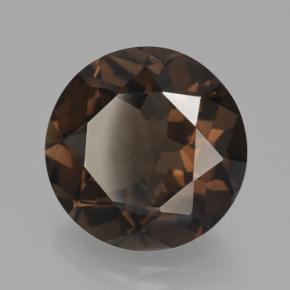 10.02 ct Brown Smoky Quartz Stone, Natural Smoky Quartz in Round Facet Shape for Sale