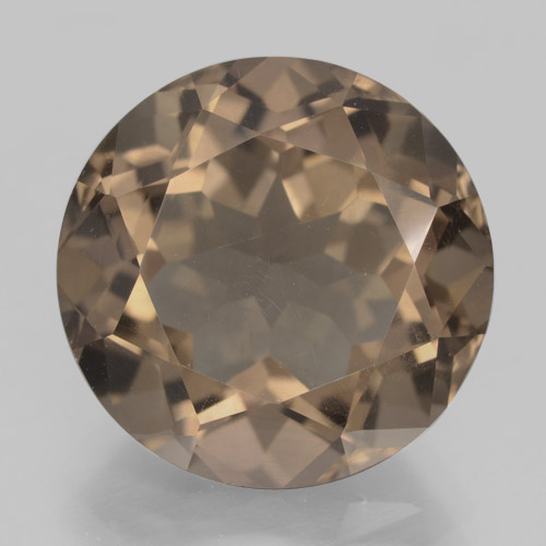 Warm Brown Smoky Quartz Gem - 10.5ct Round Facet (ID: 463854)