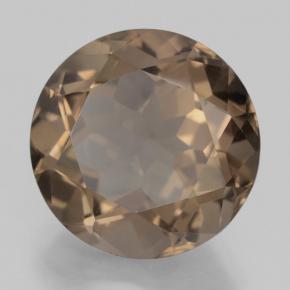 10.47 ct Brown Smoky Quartz Stone, Natural Smoky Quartz in Round Facet Shape for Sale