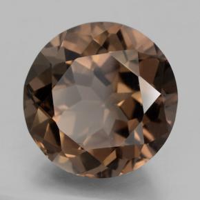10.36 ct Brown Smoky Quartz Stone, Natural Smoky Quartz in Round Facet Shape for Sale