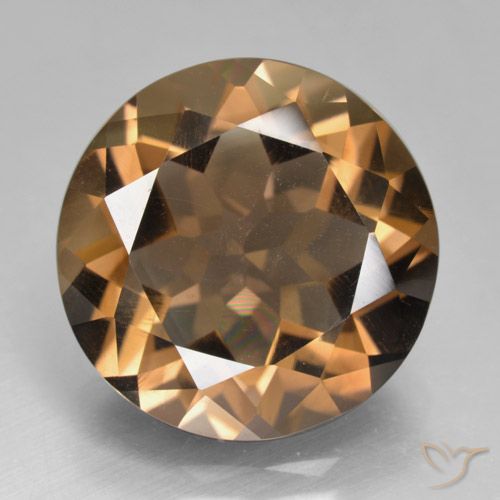 8.71ct Natural Medium Brown Smoky Quartz, Round, VVS-VS