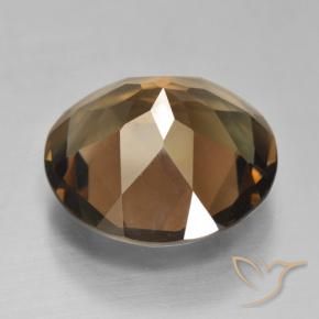 Smoky Quartz Gemstone in 15 mm (calibrated) Size for Sale, Smoky Quartz Stone in Medium Brown Color