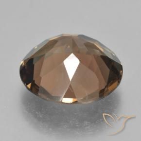 Smoky Quartz Gemstone in 15 mm (calibrated) Size for Sale, Smoky Quartz Stone in Warm Brown Color