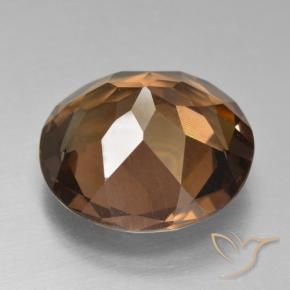 Smoky Quartz Gemstone in 16 mm (calibrated) Size for Sale, Smoky Quartz Stone in Chocolate Brown Color