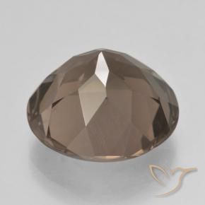 Smoky Quartz Gemstone in 15 mm (calibrated) Size for Sale, Smoky Quartz Stone in Warm Brown Color