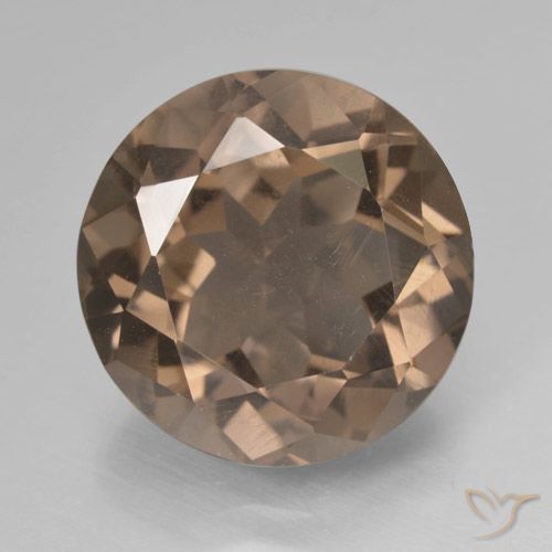 9.72ct Natural Medium Brown Smoky Quartz, Round, VS
