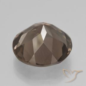 Smoky Quartz Gemstone in 15 mm (calibrated) Size for Sale, Smoky Quartz Stone in Medium Brown Color