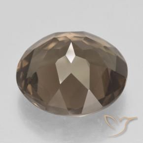 Smoky Quartz Gemstone in 17 mm (calibrated) Size for Sale, Smoky Quartz Stone in Medium Brown Color