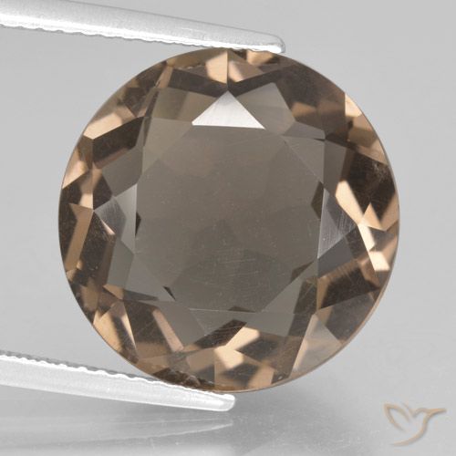 9.06ct Natural Warm Brown Smoky Quartz, Round, VS