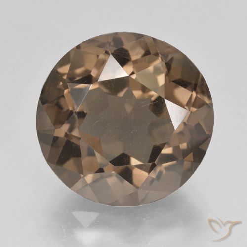 9.80ct Natural Medium Brown Smoky Quartz, Round, VS