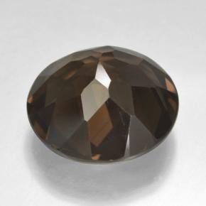 Smoky Quartz Gemstone in 15.6 mm Size for Sale, Smoky Quartz Stone in Dark Brown Color