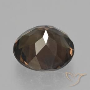 Smoky Quartz Gemstone in 11.5 mm Size for Sale, Smoky Quartz Stone in Medium Brown Color