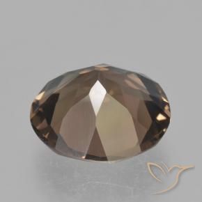 Smoky Quartz Gemstone in 12 mm (calibrated) Size for Sale, Smoky Quartz Stone in Medium-Dark Brown Color