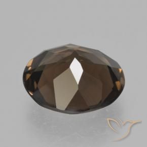 Smoky Quartz Gemstone in 12 mm (calibrated) Size for Sale, Smoky Quartz Stone in Hickory Brown Color