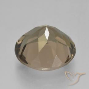 Smoky Quartz Gemstone in 11 mm (calibrated) Size for Sale, Smoky Quartz Stone in Wood Brown Color