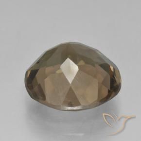 Smoky Quartz Gemstone in 12 mm (calibrated) Size for Sale, Smoky Quartz Stone in Medium-Light Brown Color