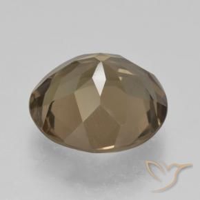 Smoky Quartz Gemstone in 12 mm (calibrated) Size for Sale, Smoky Quartz Stone in Light Mocha Color