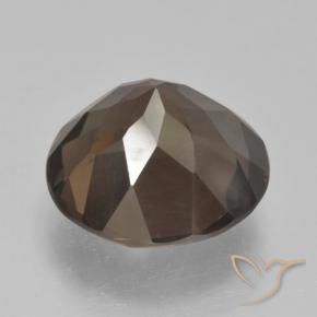 Smoky Quartz Gemstone in 12 mm (calibrated) Size for Sale, Smoky Quartz Stone in Medium Brown Color