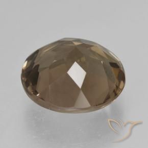 Smoky Quartz Gemstone in 12 mm (calibrated) Size for Sale, Smoky Quartz Stone in Light Mocha Color