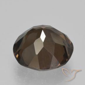 Smoky Quartz Gemstone in 11 mm (calibrated) Size for Sale, Smoky Quartz Stone in Hickory Brown Color
