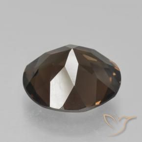 Smoky Quartz Gemstone in 11.5 mm Size for Sale, Smoky Quartz Stone in Medium Brown Color