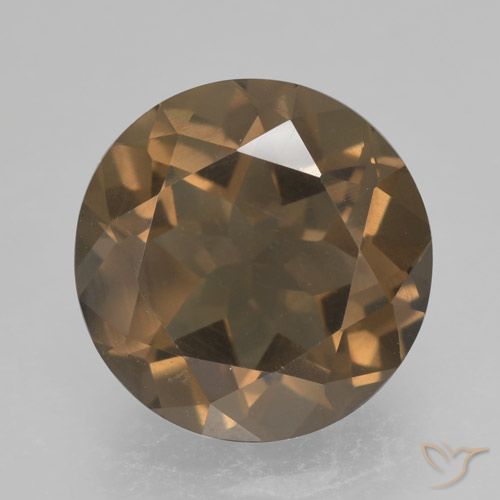4.87ct Natural Warm Brown Smoky Quartz, Round, VS