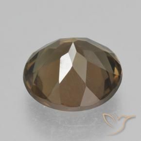 Smoky Quartz Gemstone in 12 mm (calibrated) Size for Sale, Smoky Quartz Stone in Warm Brown Color