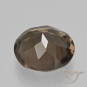 Smoky Quartz Gemstone in 11.5 mm Size for Sale, Smoky Quartz Stone in Gingerbread Brown Color