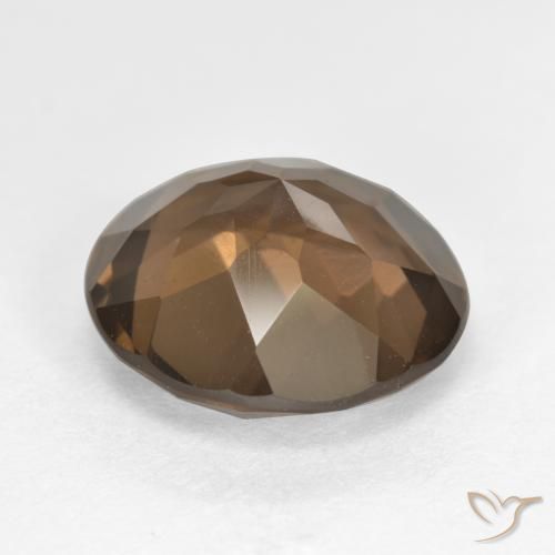 Smoky Quartz Gemstone in 12 mm (calibrated) Size for Sale, Smoky Quartz Stone in Hickory Brown Color