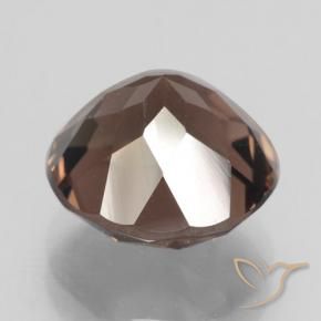 Smoky Quartz Gemstone in 10.5 mm Size for Sale, Smoky Quartz Stone in Medium-Dark Brown Color