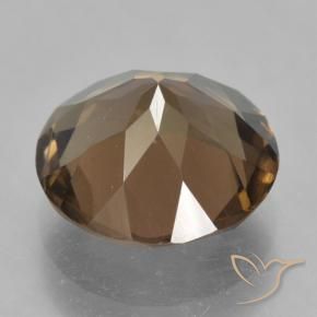 Smoky Quartz Gemstone in 12 mm (calibrated) Size for Sale, Smoky Quartz Stone in Hickory Brown Color