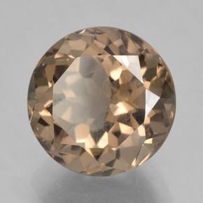 5.19 ct Brown Smoky Quartz Stone, Natural Smoky Quartz in Round Facet Shape for Sale